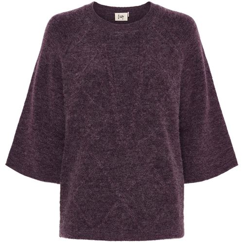 Tröjor/Koftor - Anna s/s pullover – Aubergine