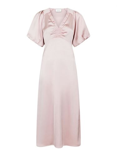 Klänningar - Illana heavy sateen dress – Dusty rose