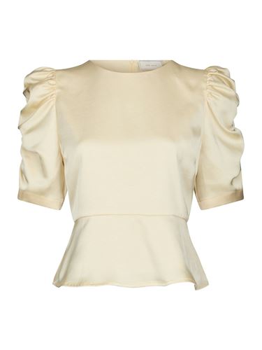 Toppar - Benua Heavy Sateen Blouse – Light Yellow