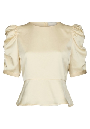 Toppar - Benua Heavy Sateen Blouse – Light Yellow Toppar - Benua Heavy Sateen Blouse – Light Yellow