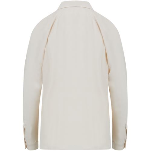 Blusar/Skjortor - Shirt with ruffles - Vanilla
