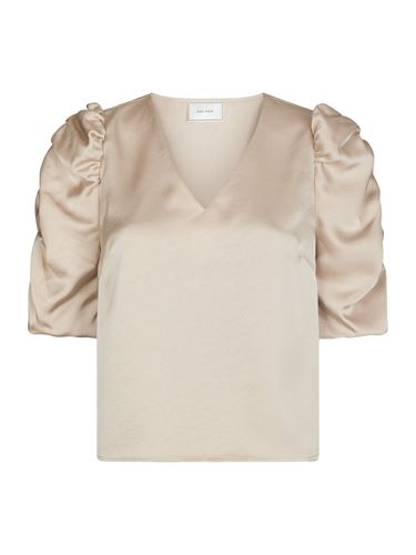 Blusar/Skjortor - Elba heavy sateen blouse  – Champagne