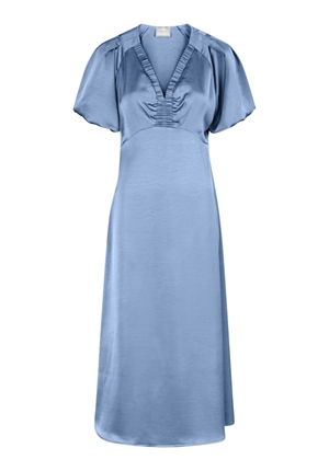Klänningar - Illana Heavy Sateen Dress – Smoke Blue Klänningar - Illana Heavy Sateen Dress – Smoke Blue