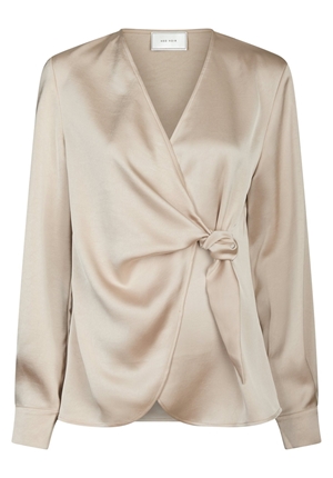Blusar/Skjortor - Petris heavy sateen blouse – Champagne
