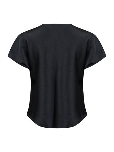 Blusar/Skjortor - Annabeth heavy sateen tee – black