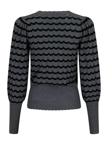 Tröjor/Koftor - Dary stitch knit blouse – dark grey