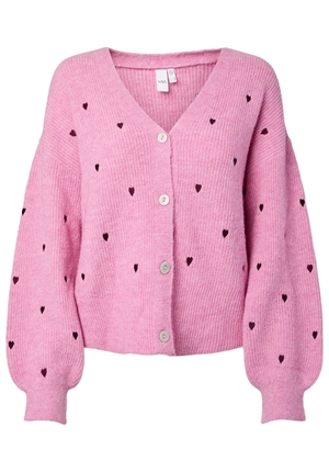 Tröjor/Koftor - Yasfleur knit cardigan – Begonia pink/winetastin Tröjor/Koftor - Yasfleur knit cardigan – Begonia pink/winetastin