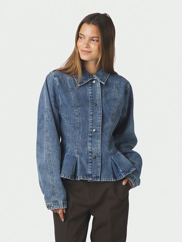 Kavajet/Ytterplagg - Rivora Denim Peplum Jacket – Blue