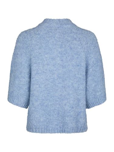 Tröjor/Koftor - Benuta fluffy knit cardigan – Dusty blue