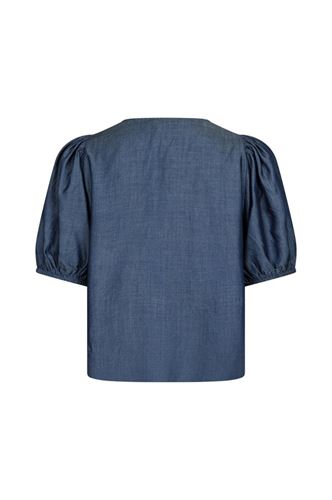 Blusar/Skjortor - Bianca chambray blouse – Dark navy