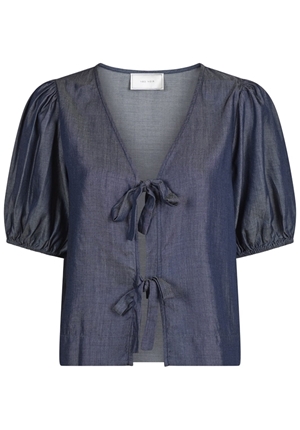 Blusar/Skjortor - Bianca chambray blouse – Dark navy