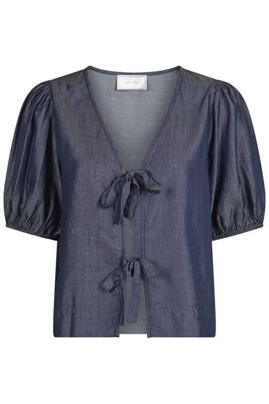 Blusar/Skjortor - Bianca chambray blouse – Dark navy