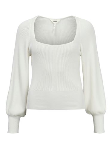 Toppar - Objagnes knit pullover - cloud dancer