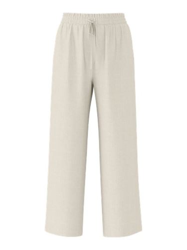 Kavajer/Ytterplagg - Slfviva-gulia long linen pant – sandshell