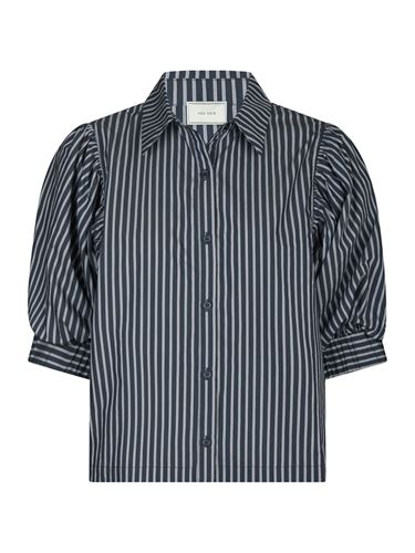 Toppar - Etta stripe shirt – Navy