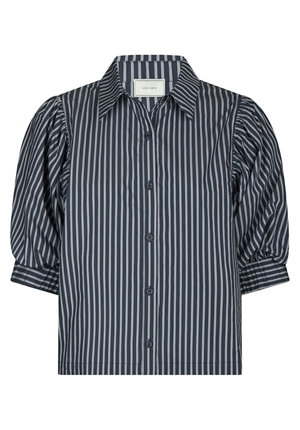 Toppar - Etta stripe shirt – Navy