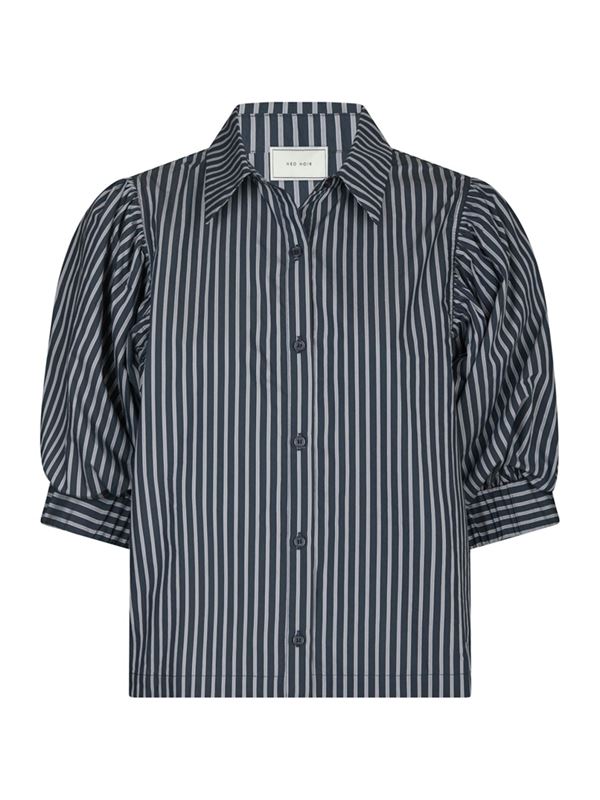 Toppar - Etta stripe shirt – Navy