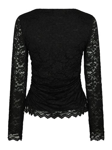 Toppar - Lenida lace blouse – Black