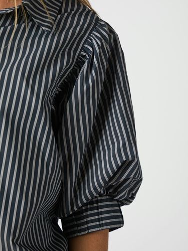 Toppar - Etta stripe shirt – Navy