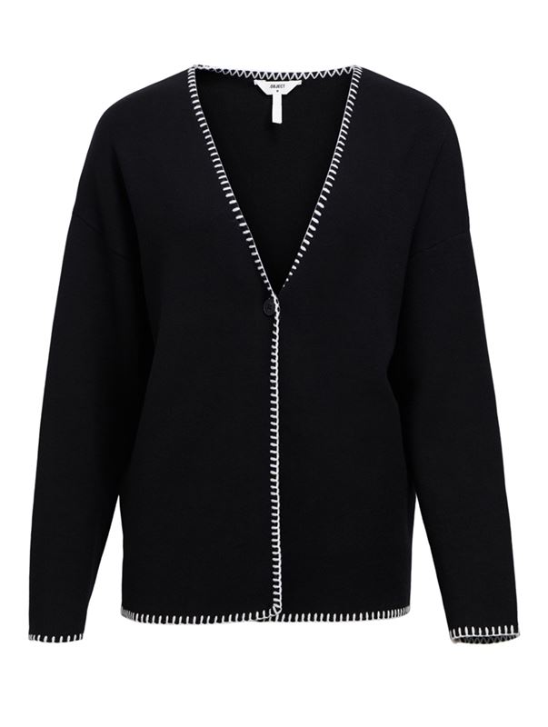 Tröjor/Koftor - Objreynard stich cardigan – Black