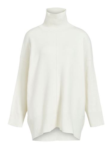 Tröjor - Objgunvor knit tunik-cloud dancer