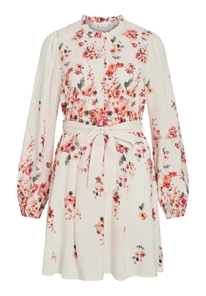 Klänningar - Vielma bai o-neck short dress – Cloud dancer/Bai Klänningar - Vielma bai o-neck short dress – Cloud dancer/Bai