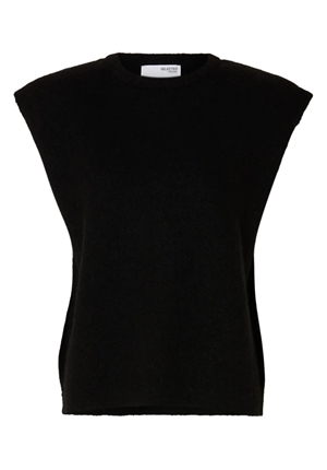 Tröjor/Koftor - Slflulu knit vest – Black