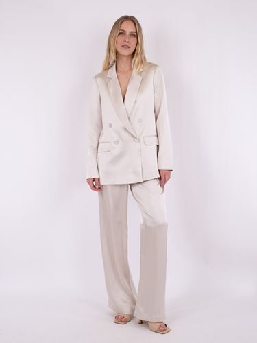 Kavajer/Ytterplagg - Jardin heavy sateen blazer – Ivory