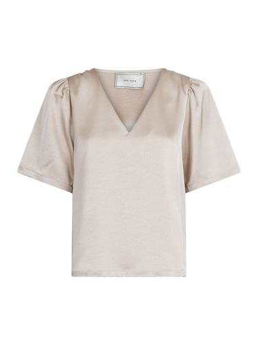 Blusar/Skjortor - Largo heavy sateen blouse – champagne