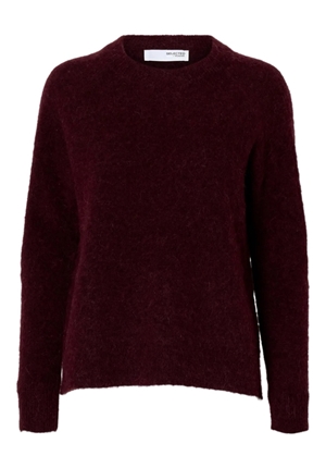 Tröjor/Koftor - Slflulu knit o-neck – Fig/melange
