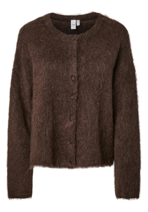 Tröjor/Koftor - Yastilde mohair blend cardigan – Mole/melange