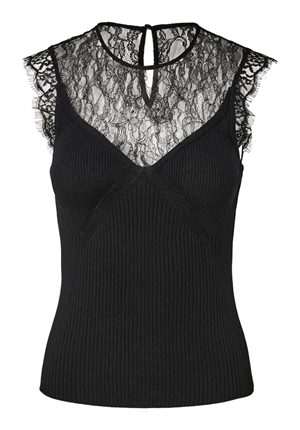 Toppar - Yaslinga knit top – Black