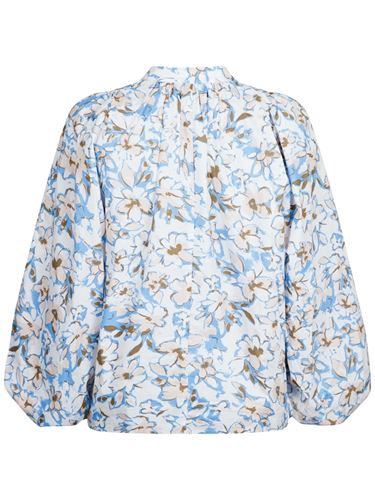 Blusar/Skjortor - Nara print blouse – white