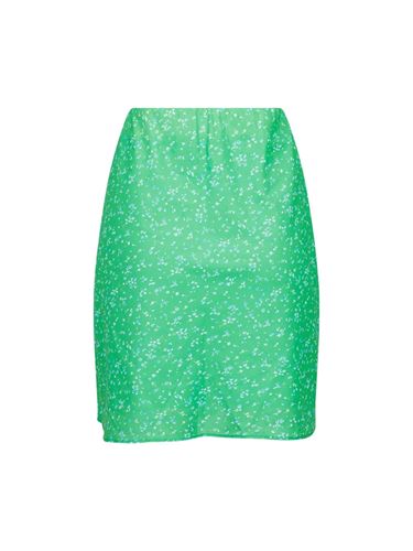 Kjolar - Lunna flower burst skirt – soft green