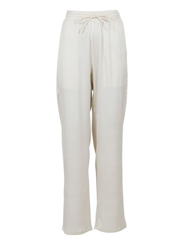 Byxor - Kuli crepe satin pants – green