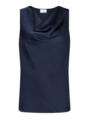 Blusar/Skjortor - Merle heavy sateen top – midnight blue