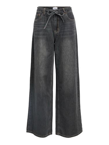 Jeans - Objrosie wide jeans – Medium grey denim