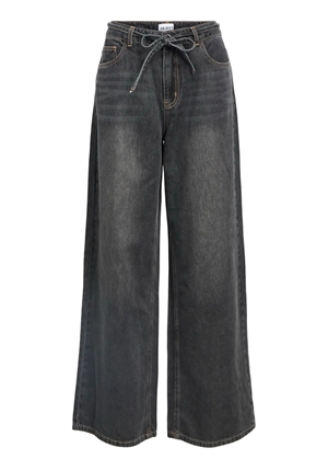 Jeans - Objrosie wide jeans – Medium grey denim