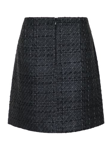Kjolar - Helmine boucle skirt – black