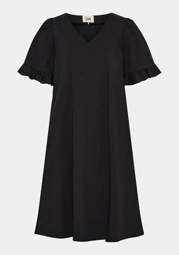 Klänningar/Tunikor - Sigga flounce dress  – Black