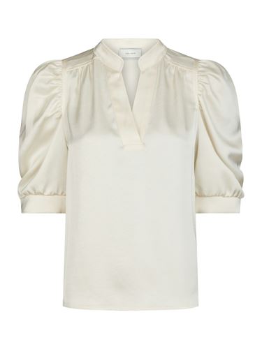Blusar/Skjortor - Roella Heavy Sateen Blouse – Pearl