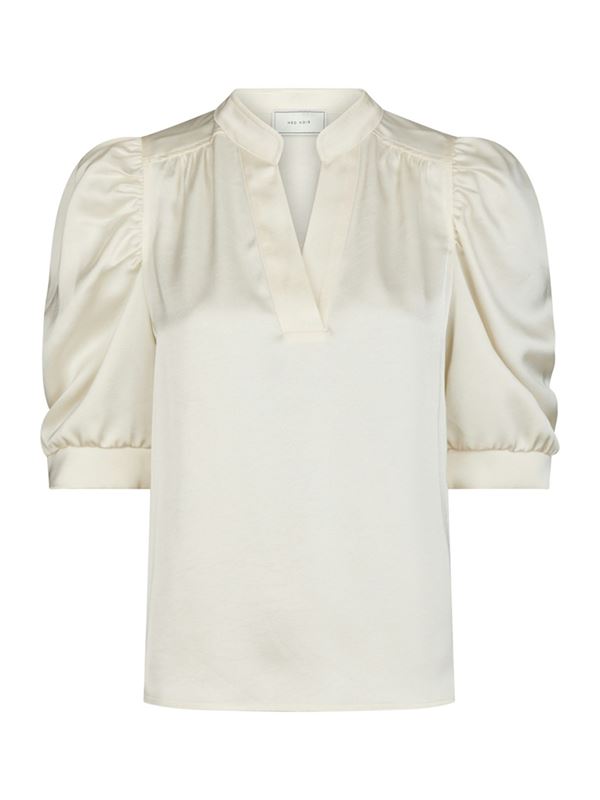 Blusar/Skjortor - Roella Heavy Sateen Blouse – Pearl