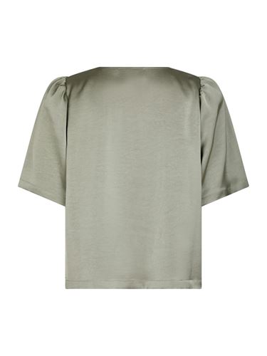 Blusar/Skjortor - Largo Heavy Sateen Blouse – Smoke Green