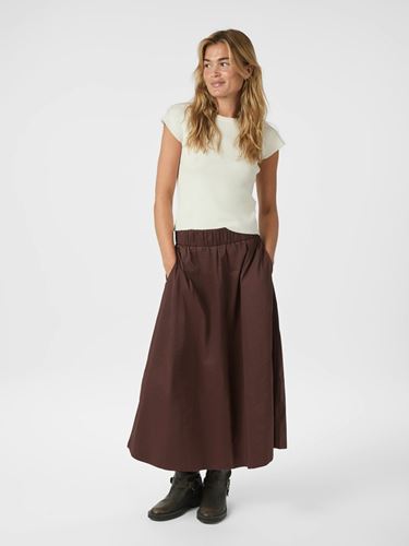 Kjolar - Yara Poplin Skirt – Chocolate Brown