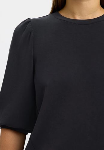 Toppar - Slftenny ¾ sweat top – Black