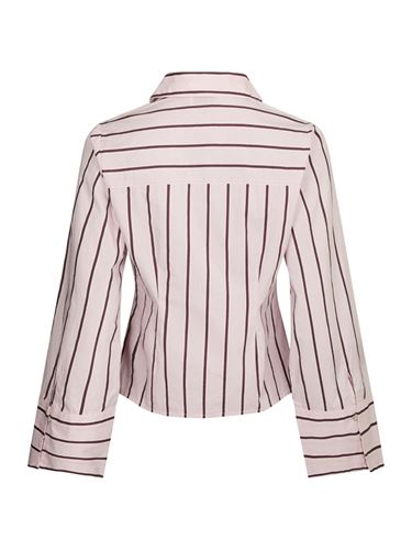 Toppar - Rosa Wide Stripe Shirt – Light Pink