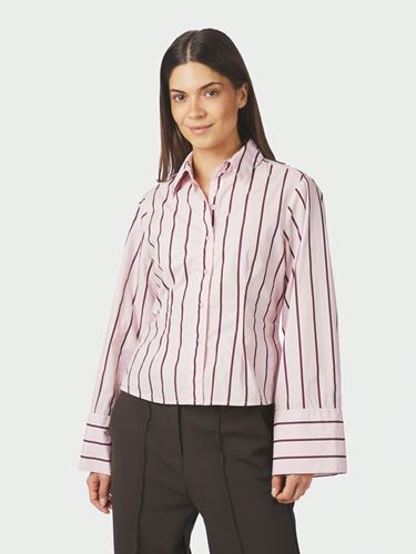 Toppar - Rosa Wide Stripe Shirt – Light Pink