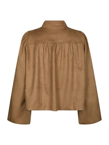 Kavajer/Ytterplagg - Tirsa faux suede jacket – Cognac