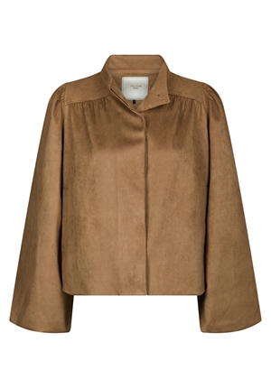 Kavajer/Ytterplagg - Tirsa faux suede jacket – Cognac