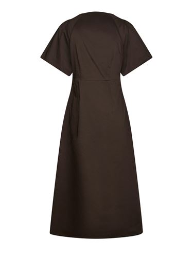 Klänningar - Illana Poplin Dress – Chocolate Brown